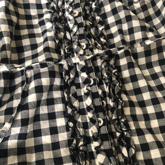 Motherhood maternity size small 0 2 check shirt. Black and white. - Picture 2 of 3